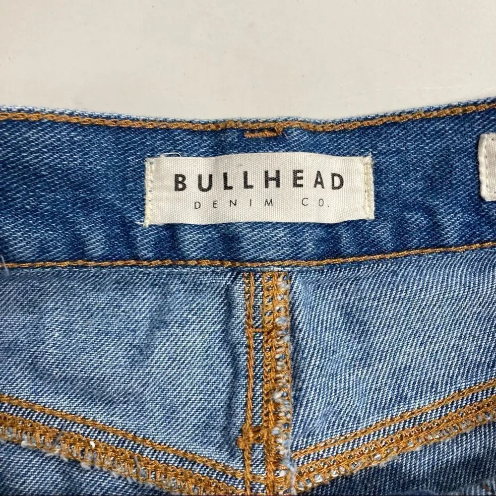 BULLHEAD DENIM COMPANY‎ Women’s Denim Distressed Shorts Blue Size 23